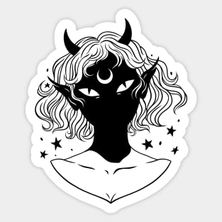 Cute Demon girl Sticker